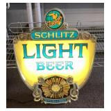 Schlitz Light Beer light 17x22