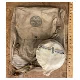 Boy Scout canteen and backpack