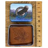 John Weitz tooled leather wallet