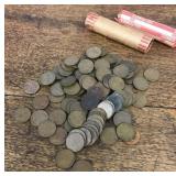 2 rolls of wheat pennies