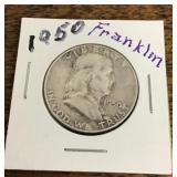 1950 Franklin half dollar