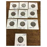 10 steel pennies