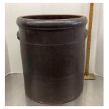 Salt glazed stoneware crock