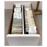 Box of Fleer baseball cards