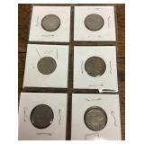 6 buffalo nickels