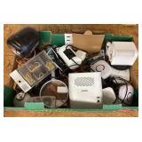 Box of assorted electronics