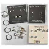 Sterling silver rings & earrings --some singles
