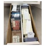 Box of baseball cards