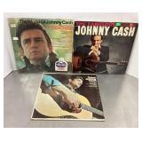 Johnny Cash 3 LP lot