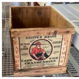 Wood Cranberry crate