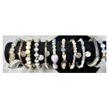 11 Erimish beaded stretch bracelets