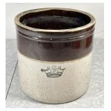 2 gallon 2-tone Robinson Ransbottom crock