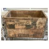 Wood Anheuser Busch crate