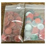 2 bags of mills --Missouri Sales Tax tokens
