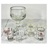 Lo-Ball glasses, schooner, shot glasses, taster