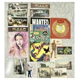 Group of ephemera with comics, postcards, etc.