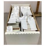 Box of Fleer baseball cards