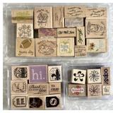 31 rubber stamps for crafting & scrapbooking