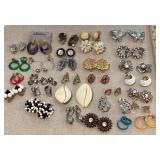 Group of clip on earrings