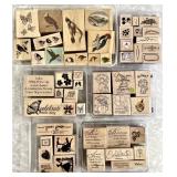 54 rubber stamps for crafting & scrapbooking