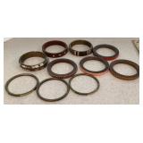 10 bangle bracelets