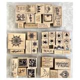 44 Christmas rubber stamps for crafting