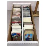 Box of sports cards