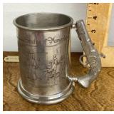 Pewter tankard with Declaration of Independence