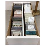 Box of baseball cards