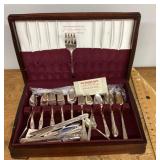 Silverplate flatware with box
