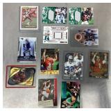 Group of football and basketball cards