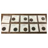 9 Indianhead cents