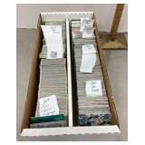Box of baseball cards