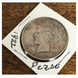 1922 Peace dollar