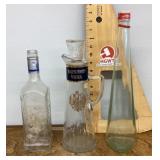 3 liquor bottles