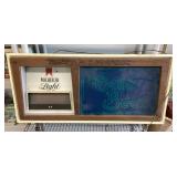 Michelob Light lighted clock 17x36