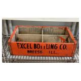 Excel Bottling Co. Breese, Illinois wood crate
