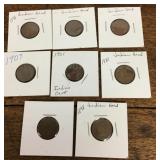 8 Indianhead cents
