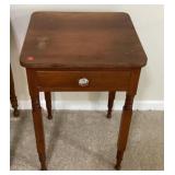 20" square side table with drawer