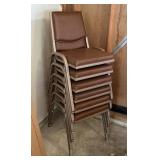 6 stacking chairs