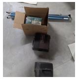 Bell & Howell slide projector and screens