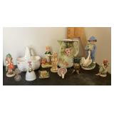Clean up lot of figurines and small home dec