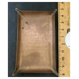 Wedding invitation printing plate made into a dish