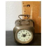Vintage German brass alarm clock
