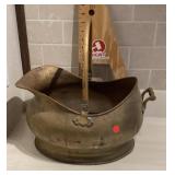 Brass coal  scuttle