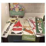 Seasonal and Welcome porch signs