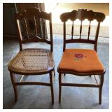 2 antique chairs