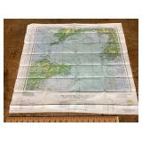 AAF cloth map chart of Eastern Asia