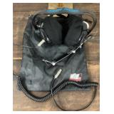 Racing Radios headset with mouthpiece