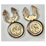Nabco 14k gold button covers w/gold filled backs